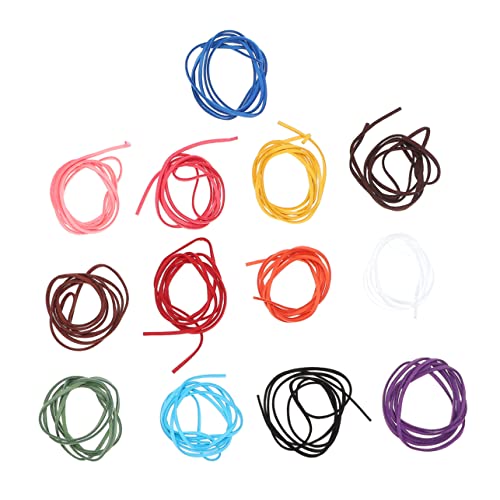 HOODANCOS 20Pcs Double Sided Plush Flat Leather Cord for Jewelry Making Versatile Jewelry Crafting Rope for Bracelets and Necklaces Mixed Colors