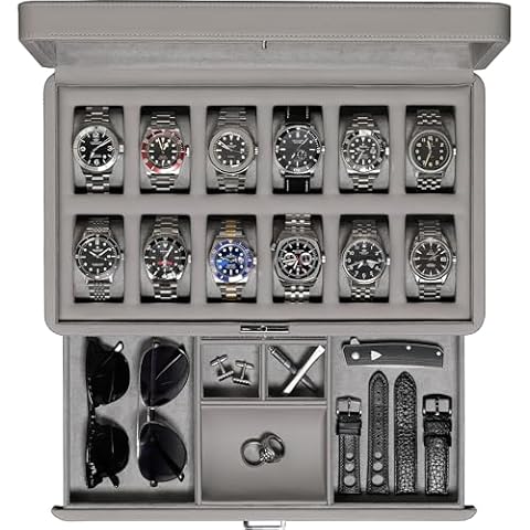 ROTHWELL Boîte à montres 12 emplacements Cover