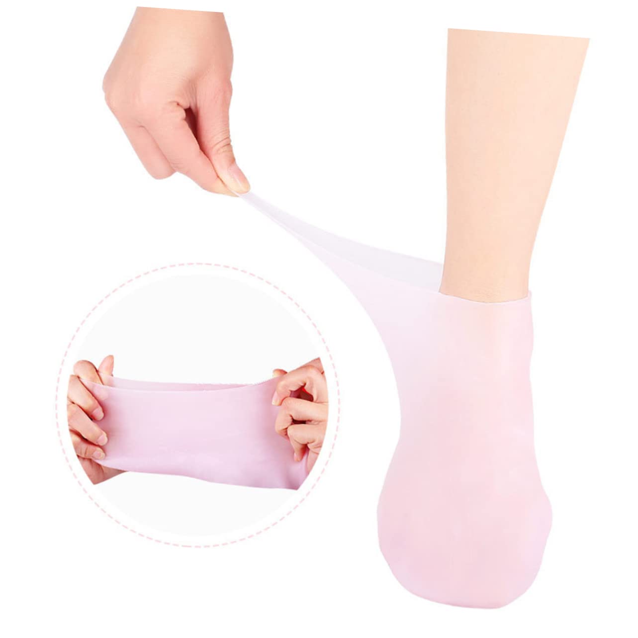 minkissy 3 Pairs Moisture Socks for Women Men's Rejuvenate Socks Skin Protect Soles