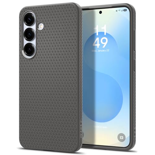 Image of Spigen for Galaxy S25 Plus Case, Liquid Air [No Magnet Ring] [Military-Grade Protection] - Marble Gray