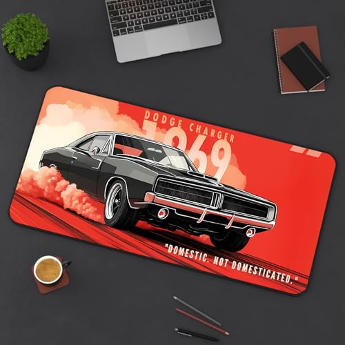 Image of Extended Gaming Mouse Pad for Desk (23x11.5 Inch) - Large Mouse Pad for Office & Home | Non-Slip Rubber Base, Smooth Surface Desk Mat for Laptop, Keyboard & Mouse (Sports Car Edition) (Print 4)
