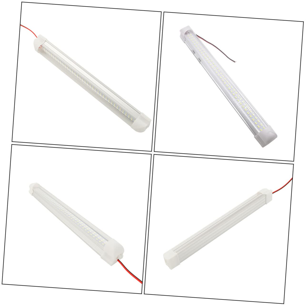 OUNONA Luz LED de Lectura para Coche 72 Chips, 4 Piezas en Tonalidad Clara