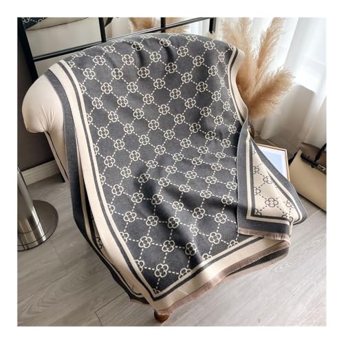 Print Winter Scarf Cashmere Thicken Warm Women Shawl Pashmina Female Foulard Wrap HIjab Neckerchief2