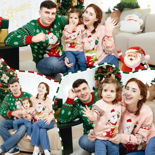 Image of Simplee kids Family Matching Christmas Sweaters, Ugly Pullover, 2T-2XL