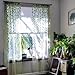 BROSHAN Willow Voile Tulle Window Curtain 78" x 39" Sheer Window Voile Panel Drapes Curtain Green Voile Curtains Window Treatment, 1 Panel, (Green)