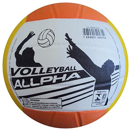 Bola de Vôlei Infantil, Allpha Bolas, Total Soft, EVA, Cores Sortidas
