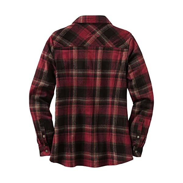 Legendary-Whitetails-Womens-Cottage-Escape-Flannel-Shirt Legendary Whitetails Women's Standard Cottage Escape Flannel Shirt, Forest Plaid, Medium