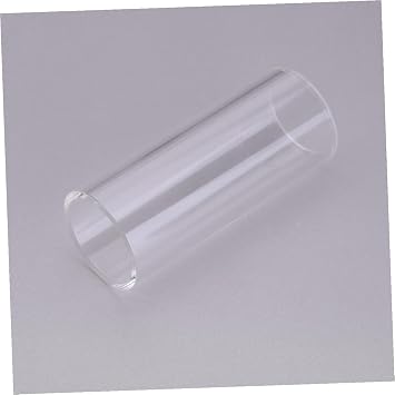 2PCS Glass Guitar Slides Standard Bottleneck Slide Rings for Electric Acoustic Guitar Players Clear Bright Sound Accessories