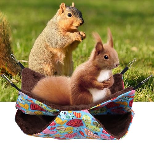 Pilipane Guinea Pig Cage Hammock,Soft and Cozy Hammock for Guinea Pigs, Hamsters, Ferrets, Rats – Double-Layer Rat Hammock and Rat Toys for Pet Rats (34 * 34)