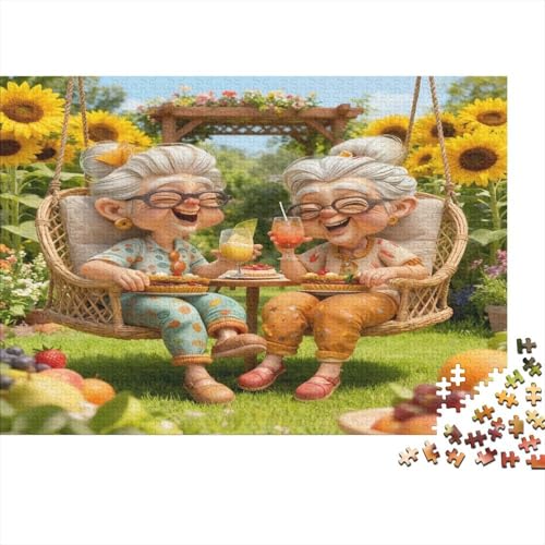 Puzzle de 1000 piezas de papel con paisaje floral para adultos y mayores