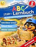 Das ABC Lernbuch: Buchstaben lernen mit Abenteuer-Geschichte – Flo's Schatzsuche, Vorschule und 1. Klasse - Übungsheft ab 5 Jahren (Flo's Kinderwelt) (Flo's ABC Story Lernbuch-Serie)