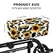 LedBack Knee Scooter Cushion Universal Knee Scooter Padded Accessories Universal Fit Knee Scooter Pad Cover Sunflower Cow Print Decorative Covers with Elastic Band