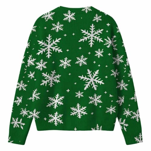Womens Christmas Cardigan Santa Claus Print Long Sleeve Sweater Coat Fall | Button Up Christmas Cardigan Sweaters For Women Sweatshirt Cute Open Front Long Sleeve Loose Holiday Plus Size Travel Outfits - image 4