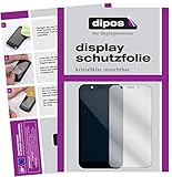 dipos I 2X Schutzfolie klar kompatibel mit Shift Shift6m Folie Bildschirmschutzfolie
