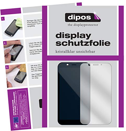 dipos I 2X Schutzfolie klar kompatibel mit Shift Shift6m Folie Bildschirmschutzfolie