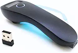 Mini Leitor Código Barras Bolso Sem Fio 1D 2D QR Code Bluetooth Cor Azul-celeste Tipo De Conector Do Cabo Usb 5v para Tablet iPhone iPad Android iOS PC POS