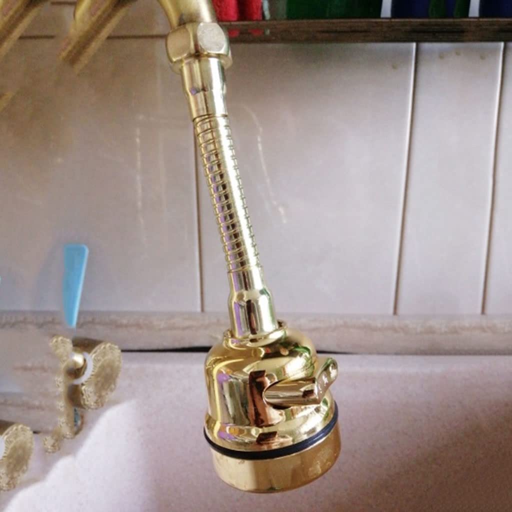 RajoNN Pulvérisateur Aérateur de Robinet Rotatif à Économie d'eau, pour Évier de Cuisine Douche 360 ​​Pomme de Douche Rotative