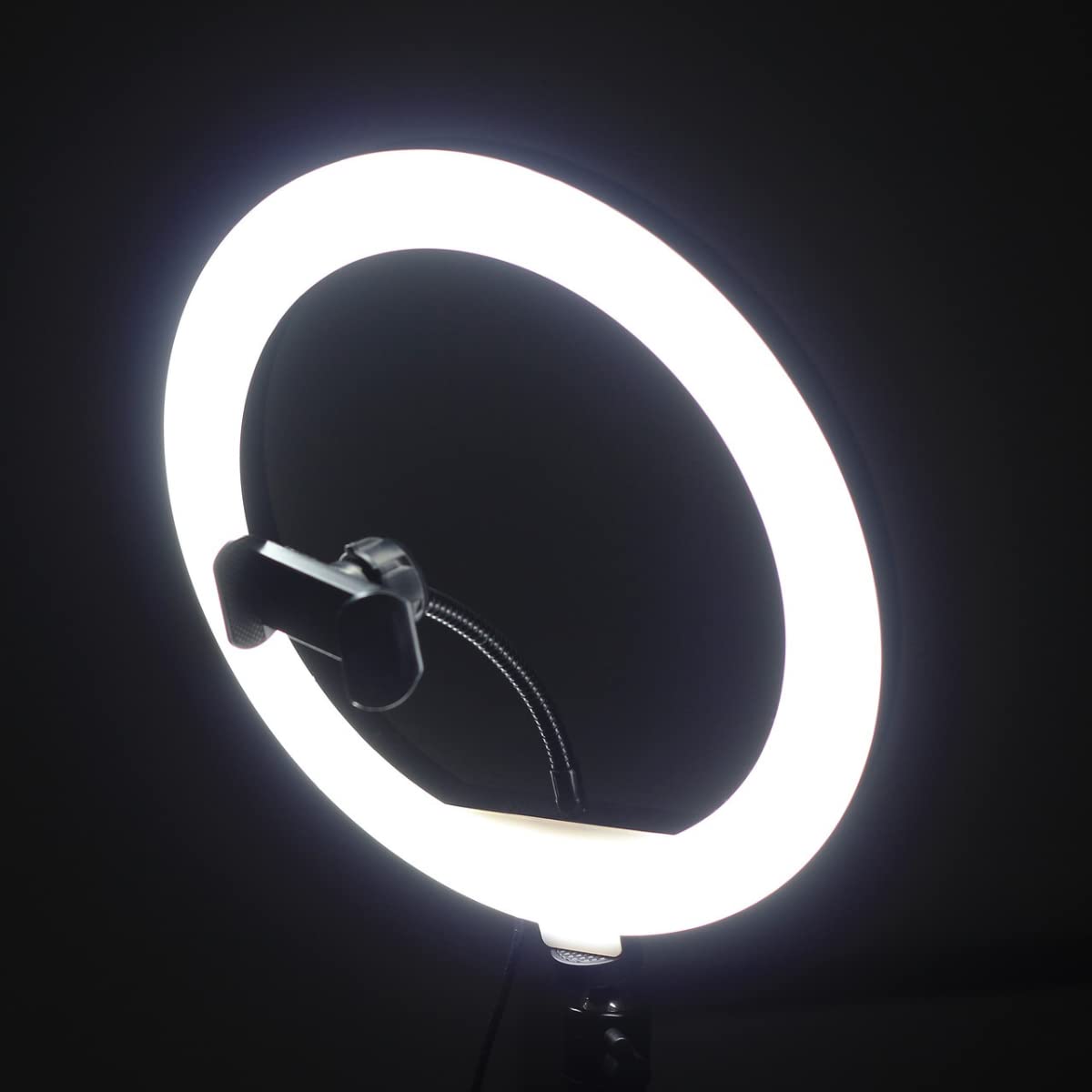 Jandei - Anillo Aro Selfie de Luz LED Tripode 10”/ 260mm con Soporte para el Móvil, Regulable 3 Modos de Iluminación con 10 Brillos para Videos, Fotografía, Youtube, TikTok, Instagram