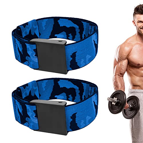 Kasmole Brazaletes para Hombres - Entrenamiento Brazo oclusión Camuflaje - Recortador bíceps Ajustable, bíceps para Hombres, Equipo Ejercicios en el hogar