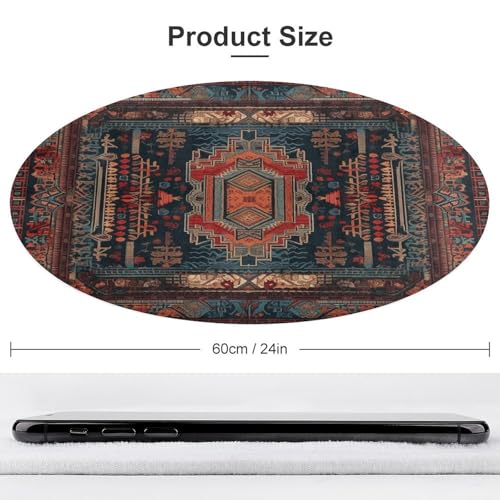 Alfombra pequeña lavable de diseño estampado mexicano con acabado resistente 4