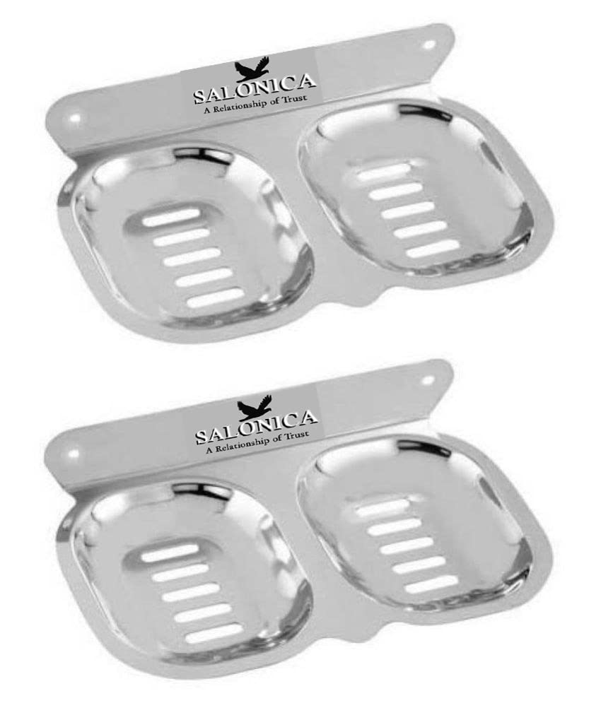 Indorox Soap Dish Holder Soap Stand and Soap Case Double Capacity Wall Mounted Stainless Steel 2 Pcs (B0B43116K4) Amazon Price History, Amazon Price Tracker