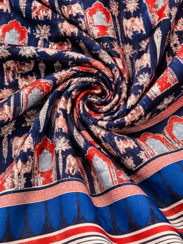 Image of Leriya Fashion Kurta Sets for Woman | Printed Jaipuri Ajrakh Kurta Set With Dupatta for Women | Kurti Set for Woman | Anarkali Suit for Women | Traditional Anarkali Salwar Suit for Party Outfits Kurtis