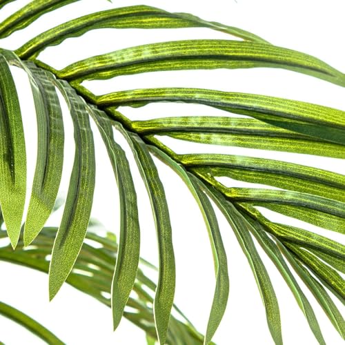 Plante artificielle palmier PVC vert 195 cm pour decoration interieure