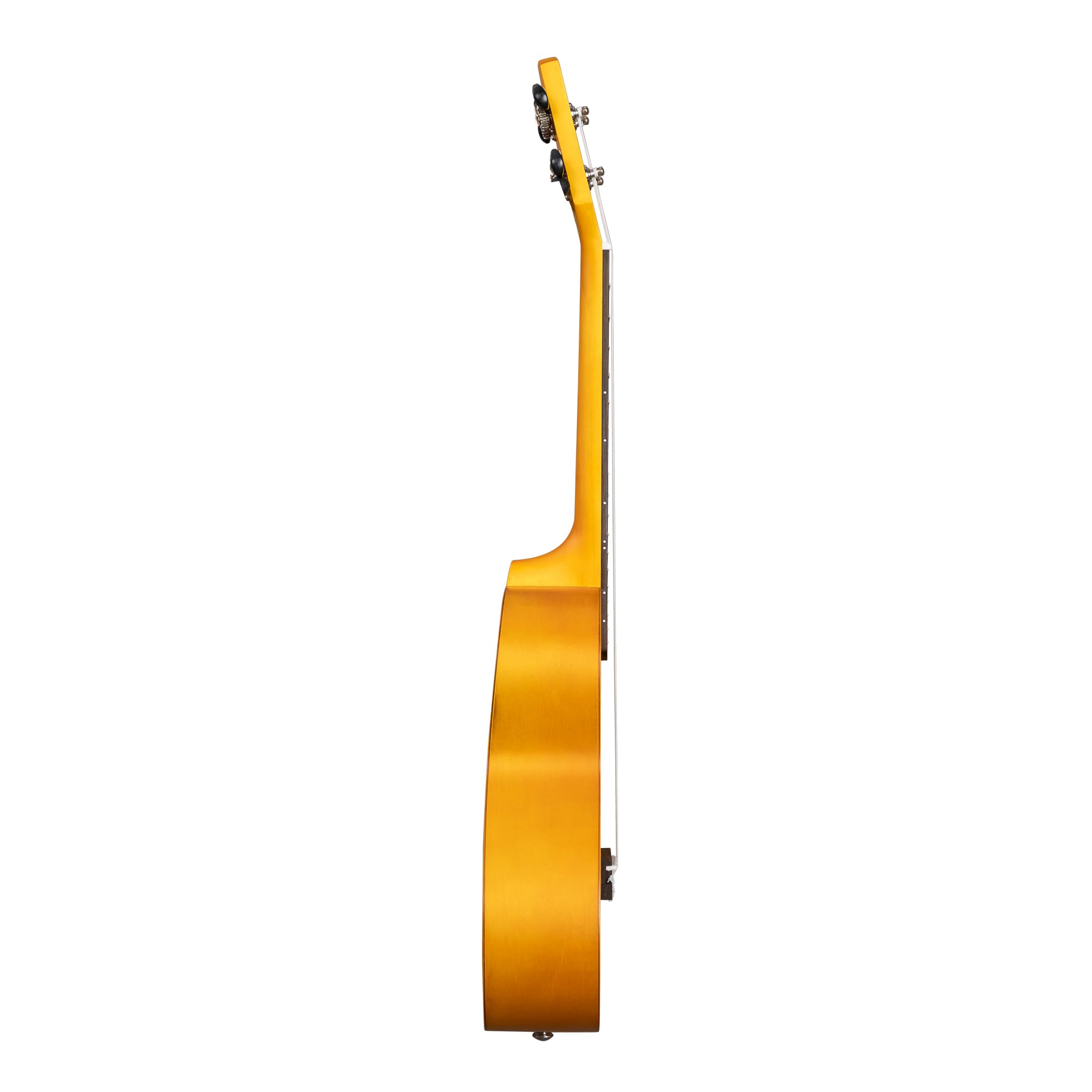 Ukulélé de concert en tilleul jaune (avec étui, 3 médiators, livre, accordeur)