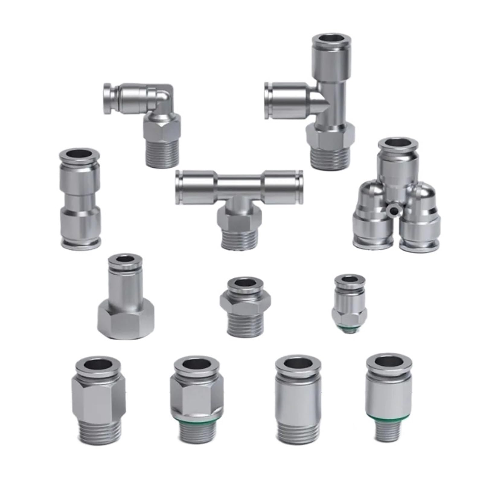 Manchon pneumatique inox anti-fuite | Raccord rapide PC PL 6 10 12