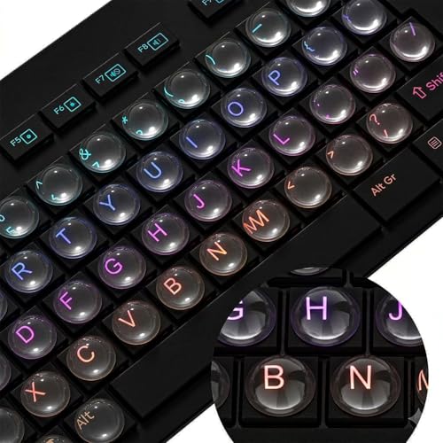 110 adhesivos de vidrio para teclado, ultra transparentes miniatura 6