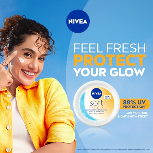 Image of NIVEA Soft Daily UV Light Moisturising Cream with SPF-15, 300ml