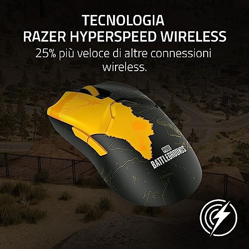 Viper V2 Pro - Mouse da Gioco Wireless E-Sport Ultraleggero da 58g (Sensore da 30K DPI, Wireless HyperSpeed, Interruttori per mouse Ottico Gen-3, Opzioni 5 DPI) PUBG Edition - Mouse gaming - Immagine 3