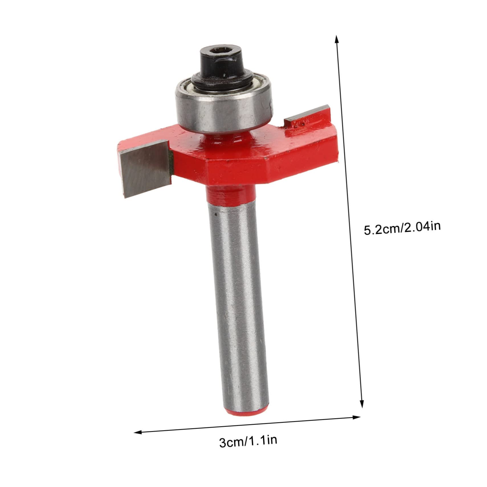 HOMSFOU 5pezzi Bit Scanalatura t Cuscinetto Utensile Per Falegnameria Per Scanalature e Fessure Per Scatole