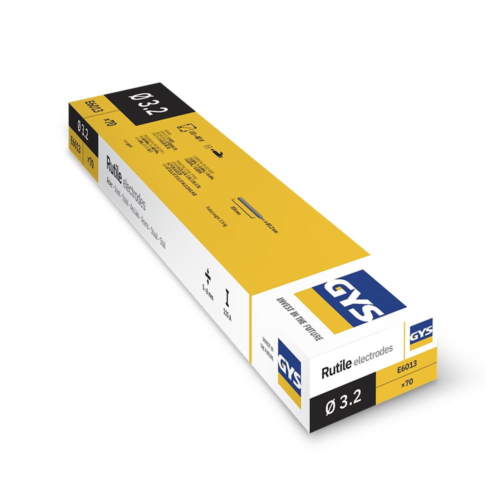 GYS - 70 ELECTRODOS RUTILO PARA ACERO Ø3,2 - MEDIO ESTUCHE