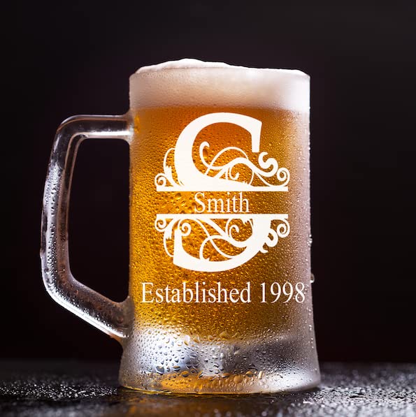 Personalized-Beer-Mug-Fancy-Letter-Design-Beer-Mug-Beer-Stein-Custom-Laser-Engraved-Beer-Glass-Glass-Beer-Mug-16-oz