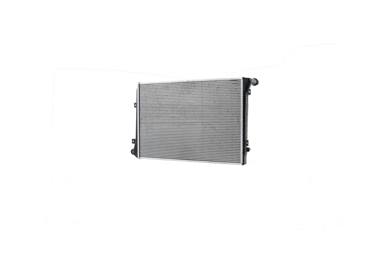 HELLA 8MK 366 302-351 Kühler, Motorkühlung - Kühlrippen gelötet - Aluminium-Kunststoff - ohne Dichtung - ohne Ausgleichsbehälter