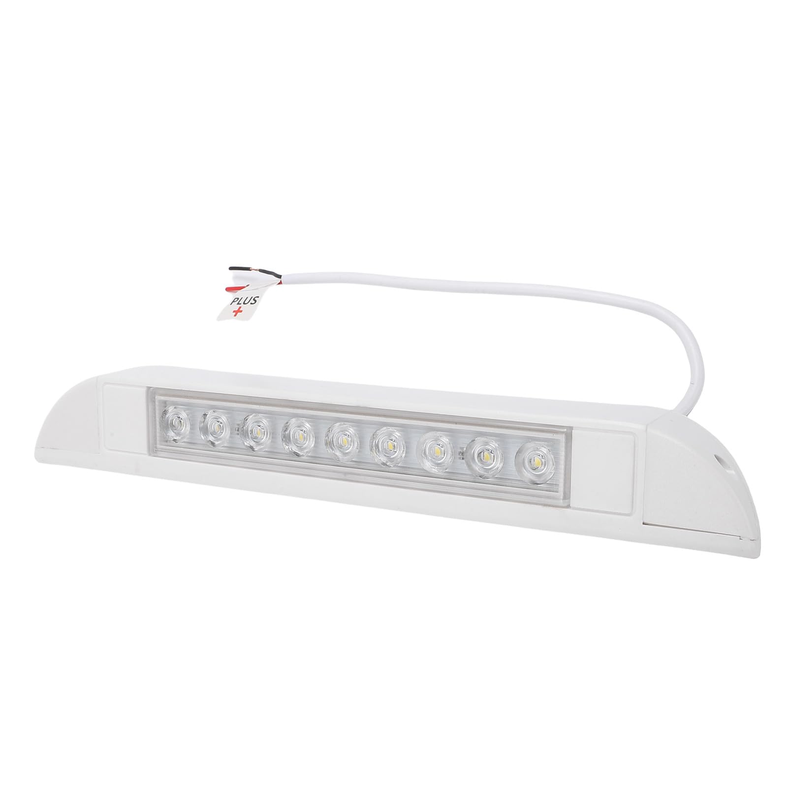 Oreilet RV LED Awning Porch Utility Light Fixture, 10 Inch 6000K Cool White Lighting RV Exterior Porch LED Flood Light, RV Exterior Lights for Truck Trailer (Short White Without Switch)