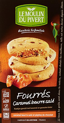 Moulin Pivert Fourrés Caramel/Beurre Salé 175 g - Lot de 6