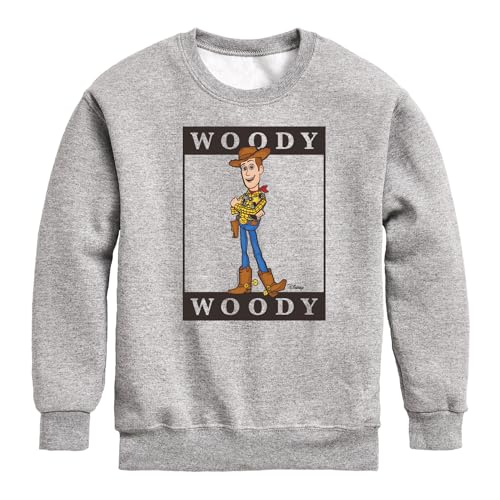 Disney - Toy Story 4 - Type Block Woody - Toddler & Youth Crewneck Fleece Sweatshirt