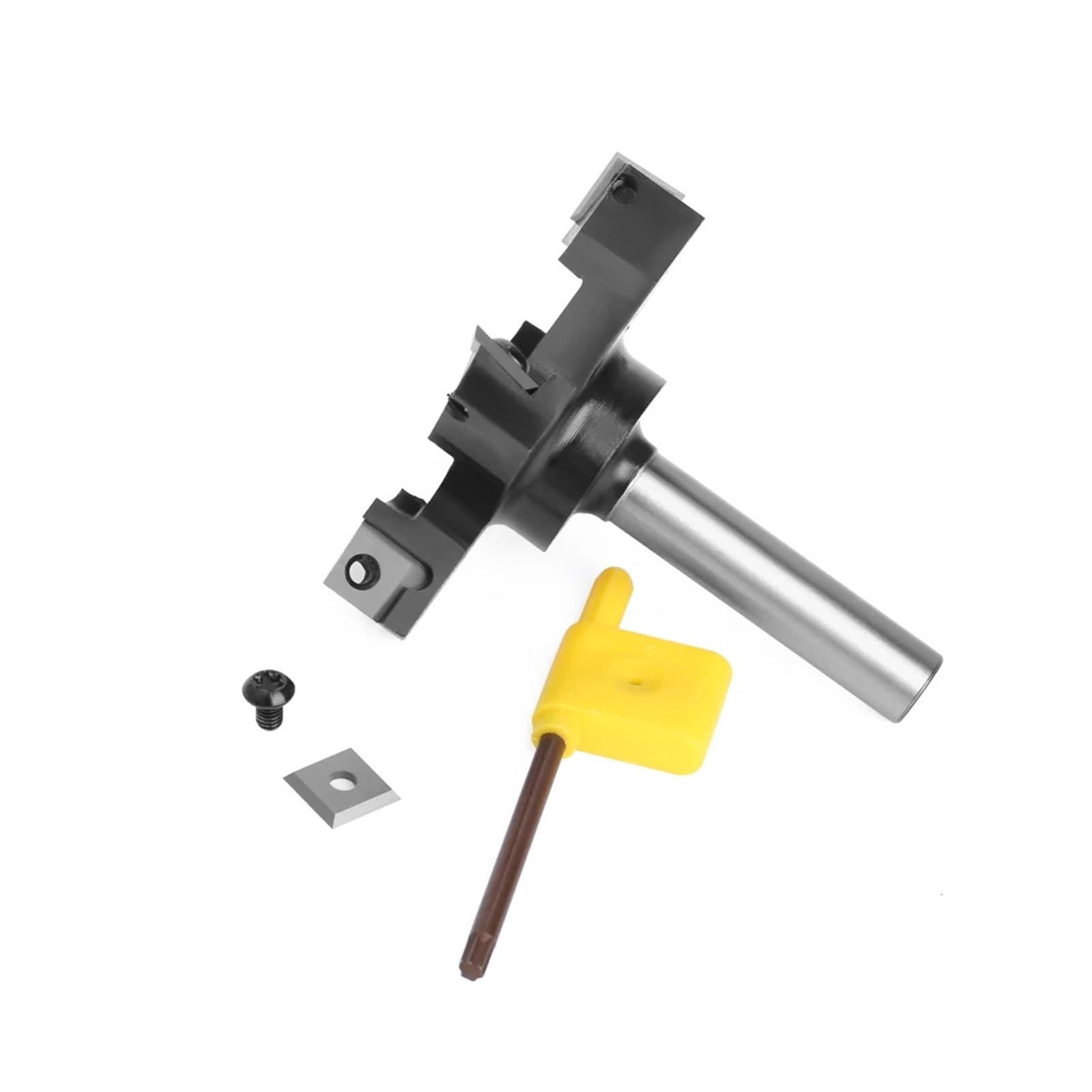Bity routera Frez do napawania typu Spoilboard 12 mm 1/2" Chwyt Wymienne płytki do strugania Frezy czołowe Frezy czołowe typu wkładki Spoilboard CNC Frezy do napawania do drewna (bit z chwytem 12,7 mm