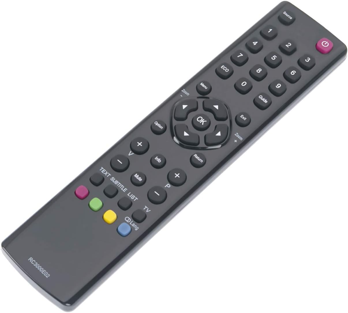 VINABTY RC3000E02 04TCLTEL0223 Remote Control Replacement for TCL for Thomson F22B3903 F40S3804 F50S3803 F55S3803 H24E4404R H32E4403 L32D3300C L32E3003 L32E3004 L32F3390C L32F3393 - Image 3