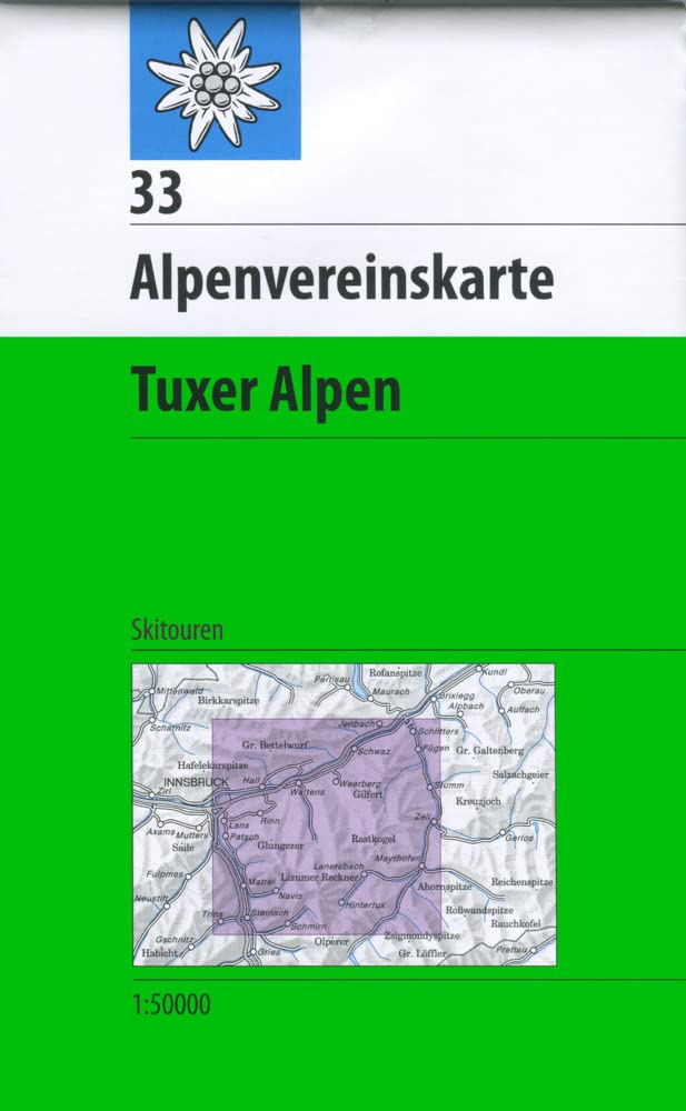 Tuxer Alpen ski (33 S) (Alpenvereinskarte)
