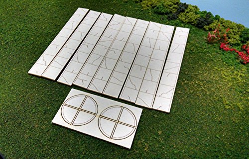 Train Time Laser HO Scale Laser Cut Aged Sidewalk - 340 Scale Feet