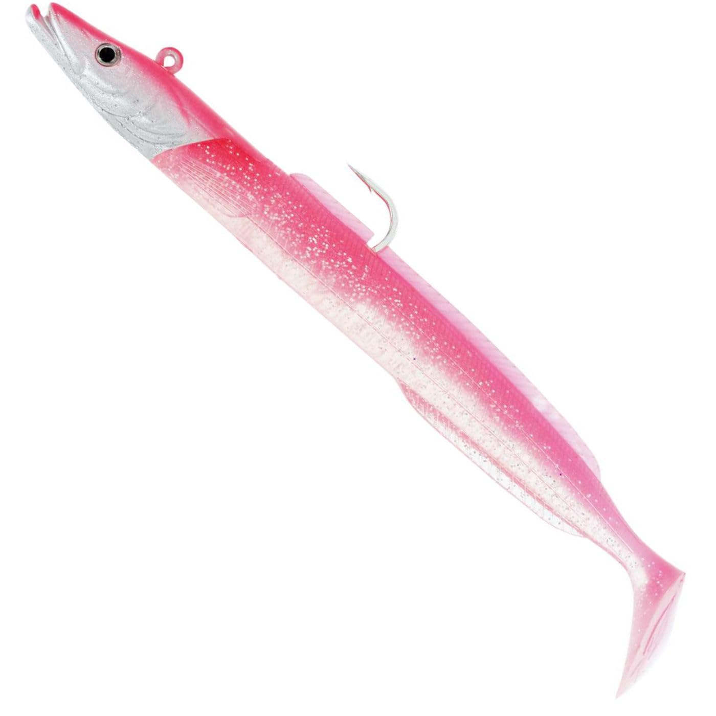 Westin Sandy Andy Jig 14 cm, 32 g, 1 Jig Head + 2 Rubber Fish, Colour: Glowing Lipstick โ image 1
