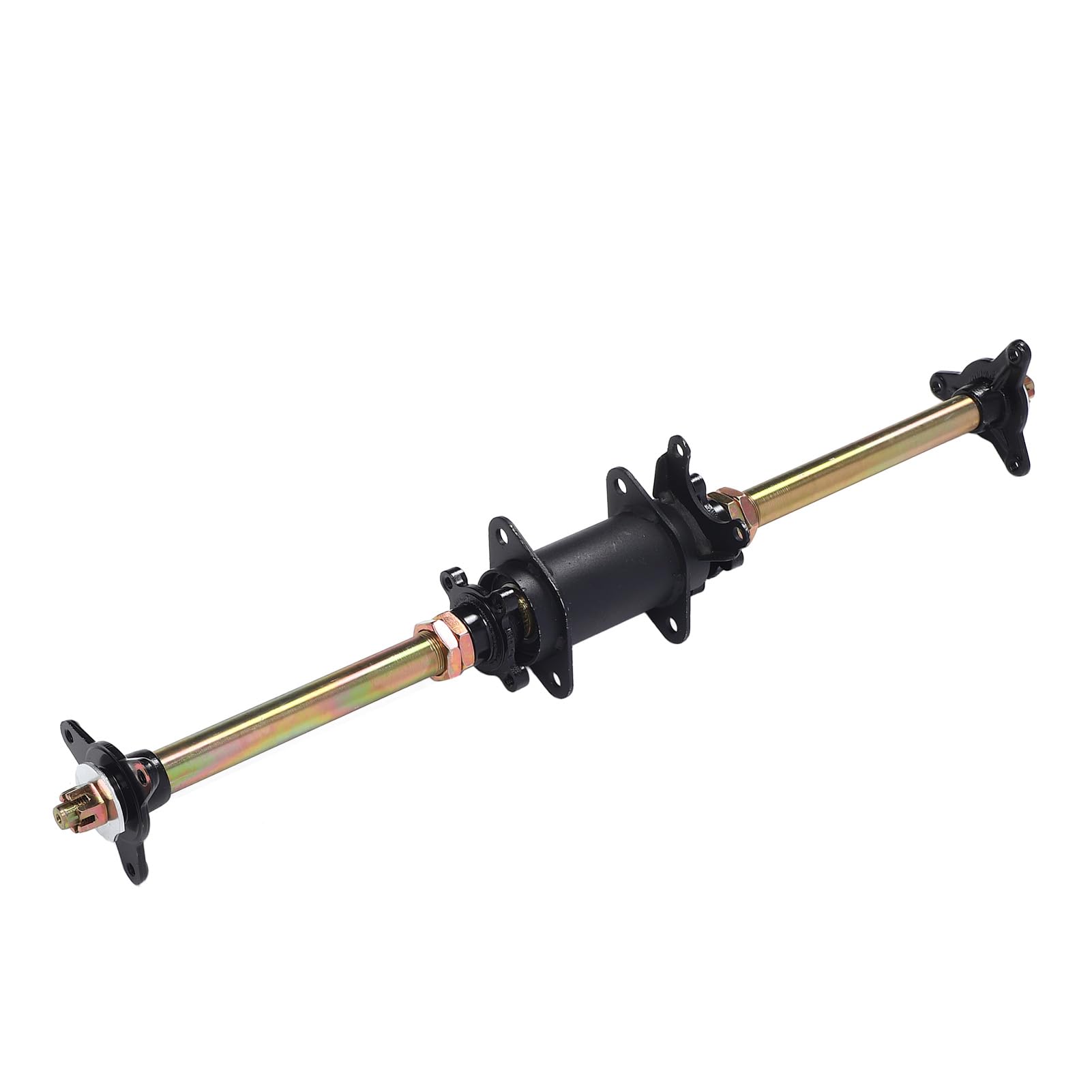 Ensemble d Essieu Arri re Go Kart 750 mm 29 Pouces avec Supports de Fixation de Cadre et Brides de Moyeu pour ATV VTT et Tricycles D rive