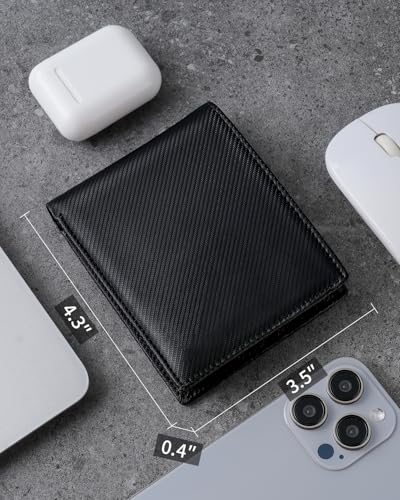 Mens Genuine Leather Bifold RFID Blocking Wallet with 14 Card Slots, ID Window & 2 Cash Pocket - Includes Gift Box4