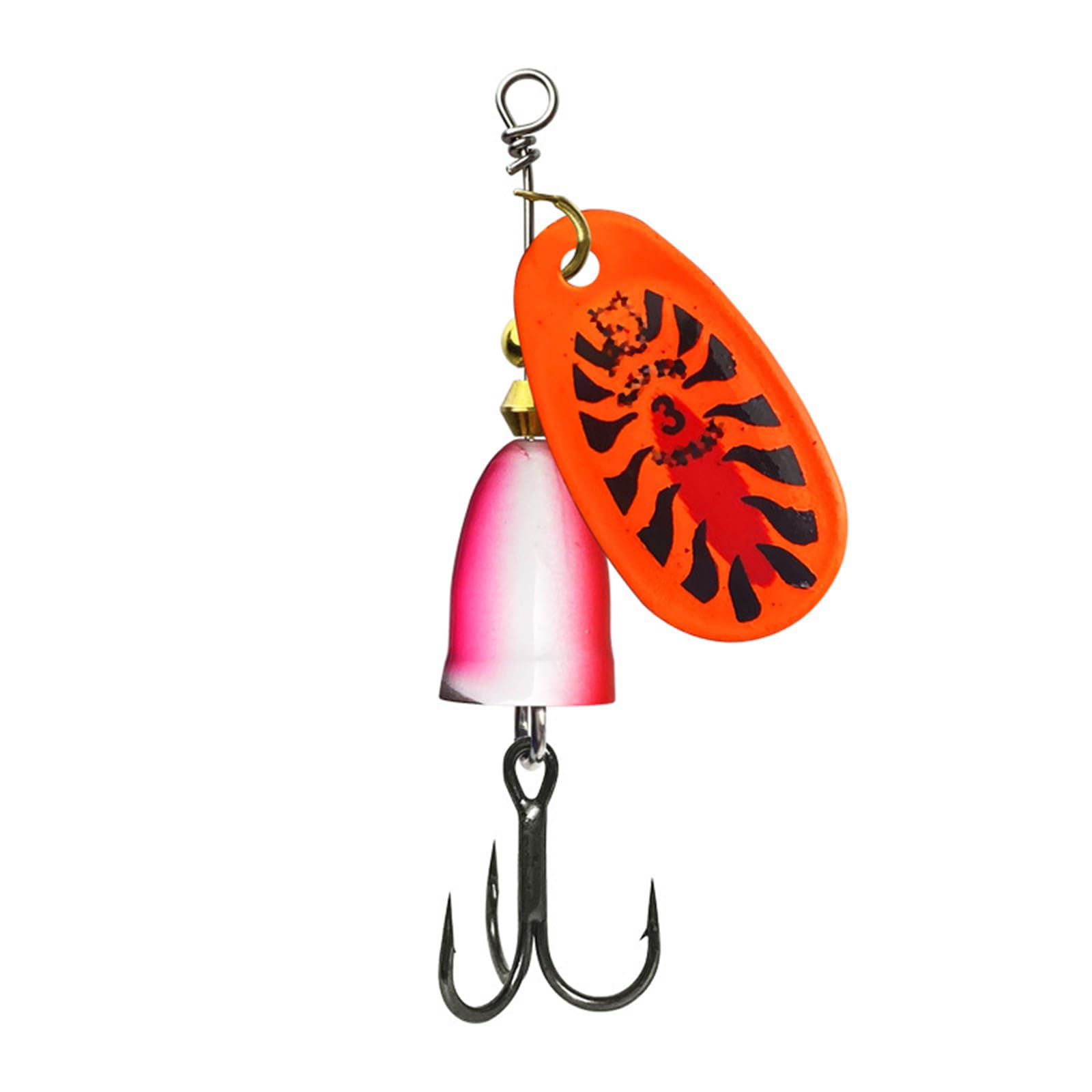 10-teiliges Forellen Spinner Köder Set, Angelköder, Spinnerbait mit Drillingshaken, Harte Köder, Süßwasser Salzwasser Angelgerät, mehrere Farben Spinner