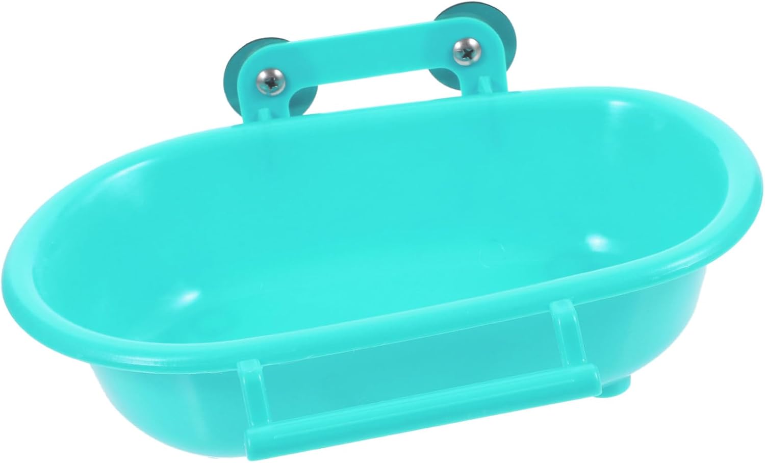 Parrot Bathtub Hanging Bird Bath Box for Cage Lightweight Easy to Clean Bird Shower Basin for Parakeet and Small Birds 8.46X6.69X1.96In