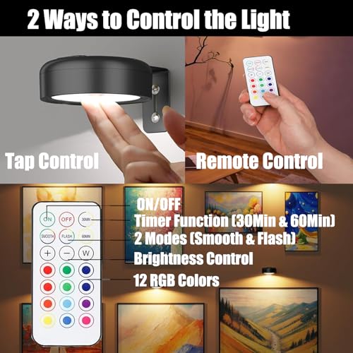 4 luces de imagen con diseño metálico y rotación ajustable 5