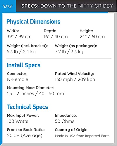 Griddy: The Grid Parabolic 4G LTE, 5G NR, and WiFi Antenna Kit by Waveform | Requires Line of Sight | Range: 40 km | 26… - Image 6